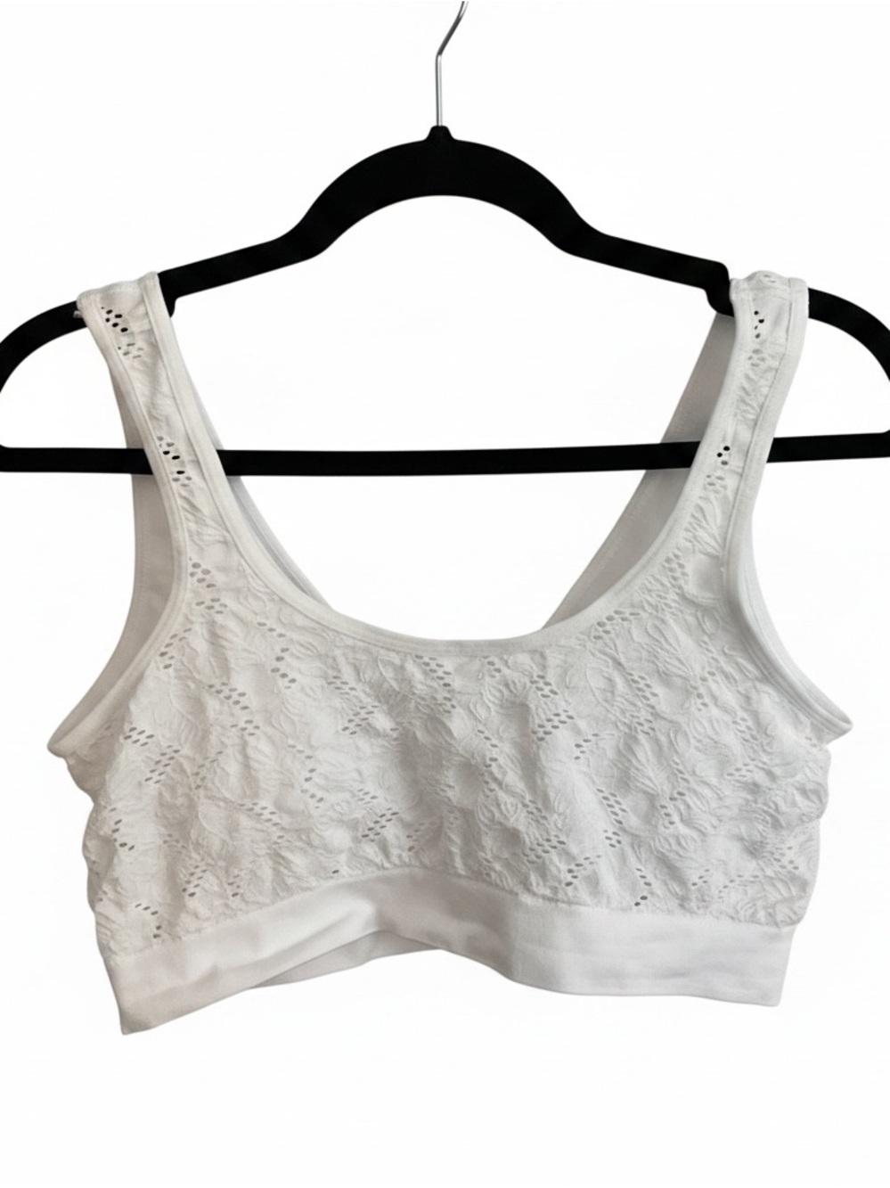 Rhonda Shear White Lace Wireless Bra - Picture 3 of 3